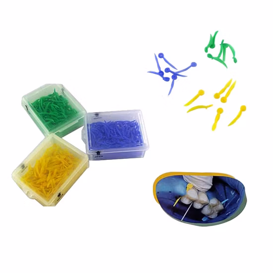 100PCS/Box Disposable Dental Orthodontics Plastic Poly Wedge with Holes