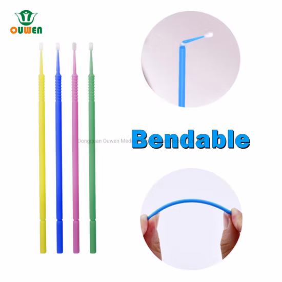 ISO13485 CE FDA Dental Micro Applicator Disposable Micro Brush Stick